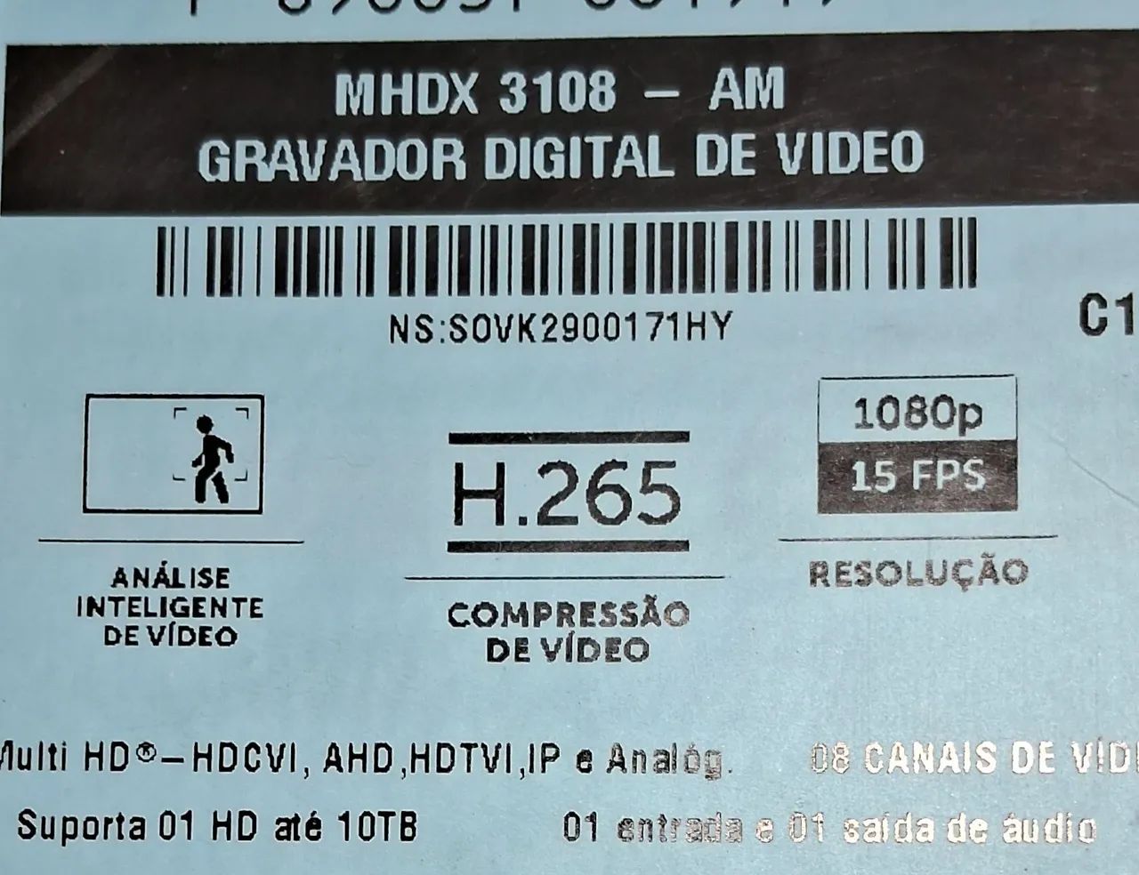 DVR 3108 INTELBRAS MULTIHD, JÁ VAI COM HD INCLUSO DE 1TB. - Foto 3