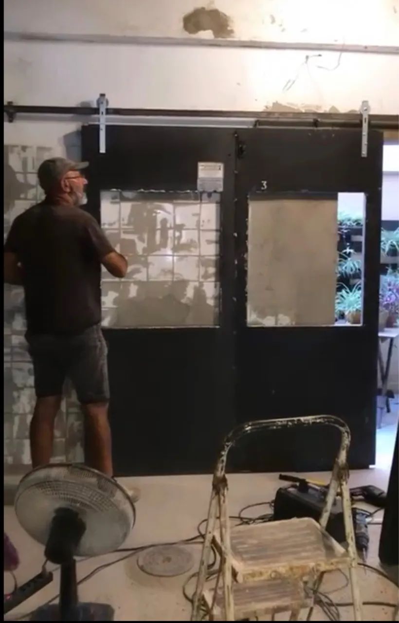 Porta de correr estilo industrial  - Foto 3