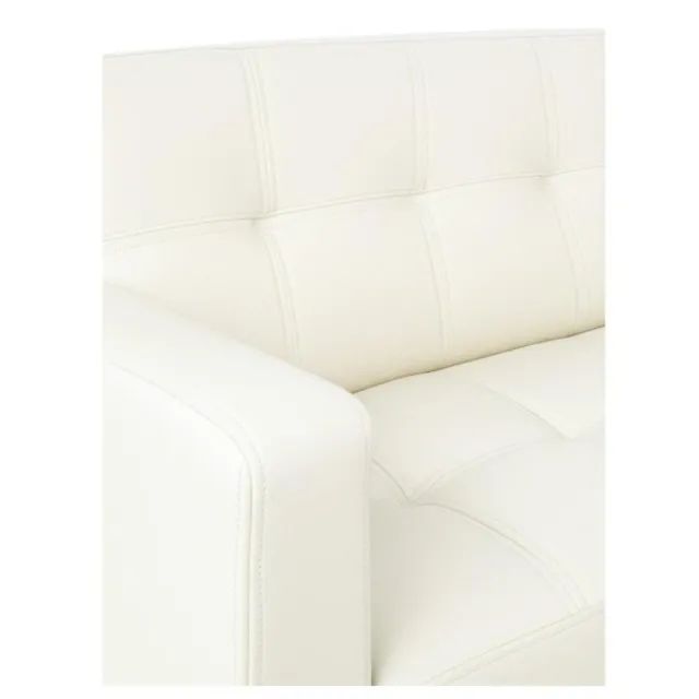 Poltrona Escritório ROMA 1 Lugar Corino Cor Nude Conforto Sofisticado Modelo 60070 - Foto 3