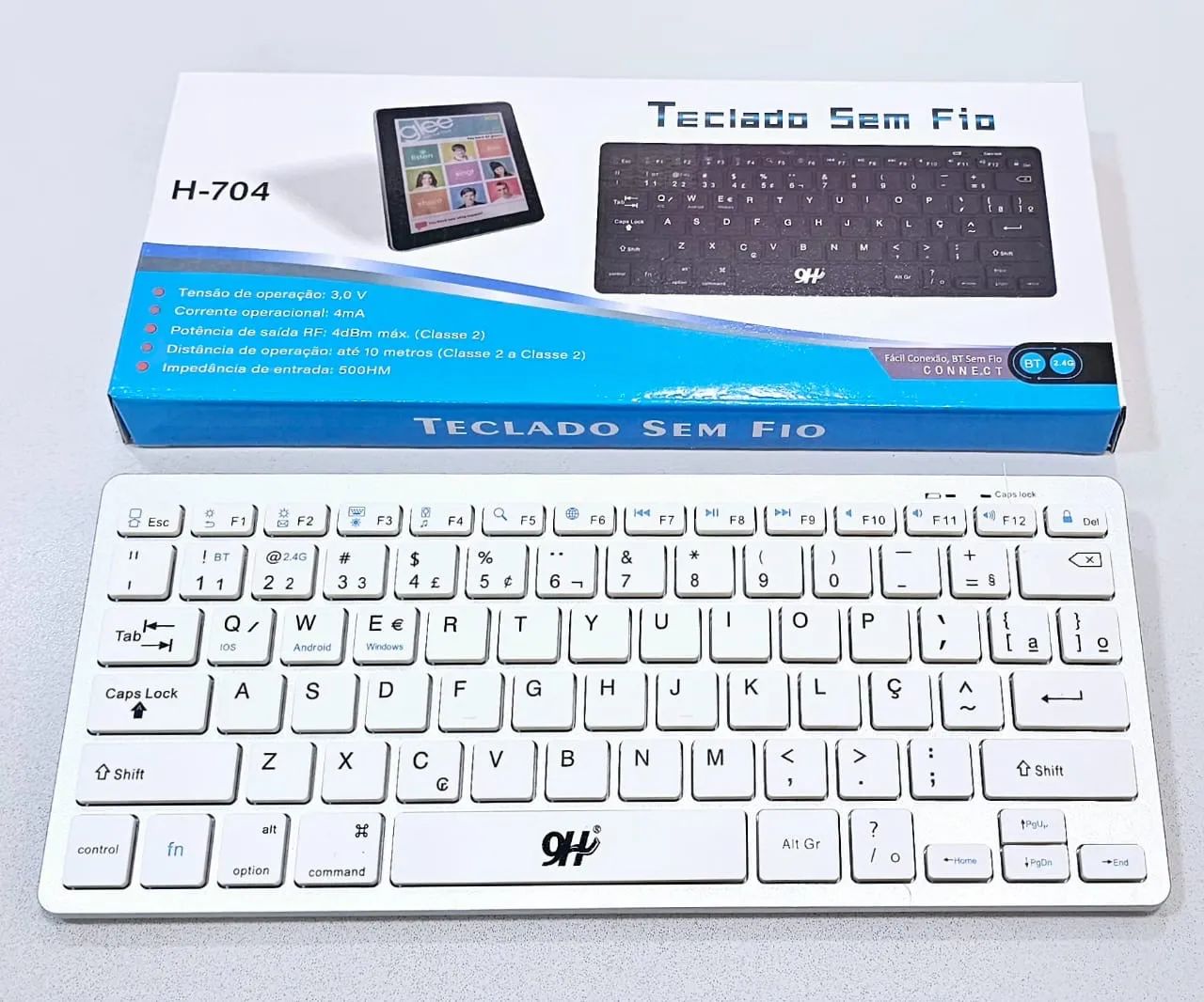 Teclado Sem Fio Bluetooth H-704 - Novo