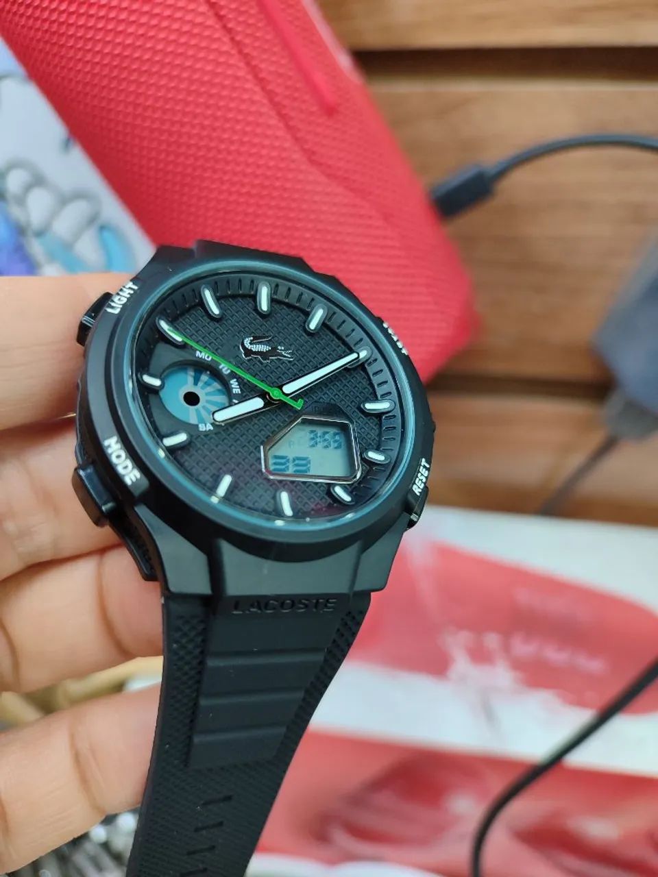 Relógio masculino pulseira de borracha moda  - Foto 4