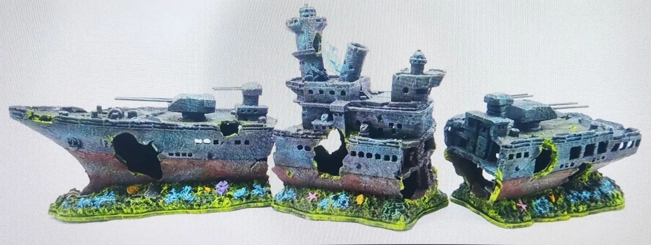 Decoração para aquário - Navio Naufragado - Foto 3