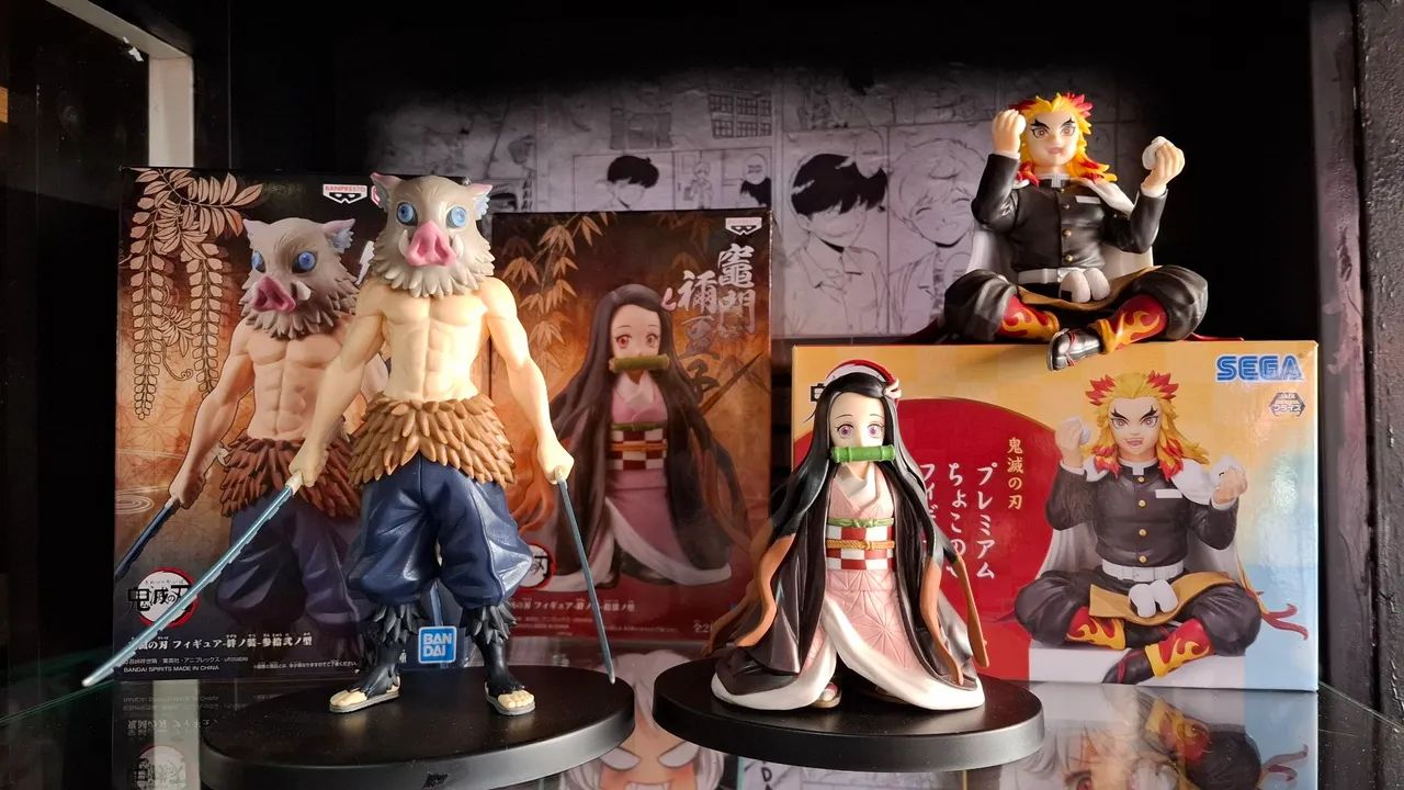 Coleção de Action Figures Demon Slayer
