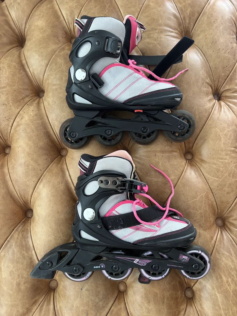 Patins Inline Fila Ajustável- Tamanho 32 a 36 (Infantil)  - Foto 4