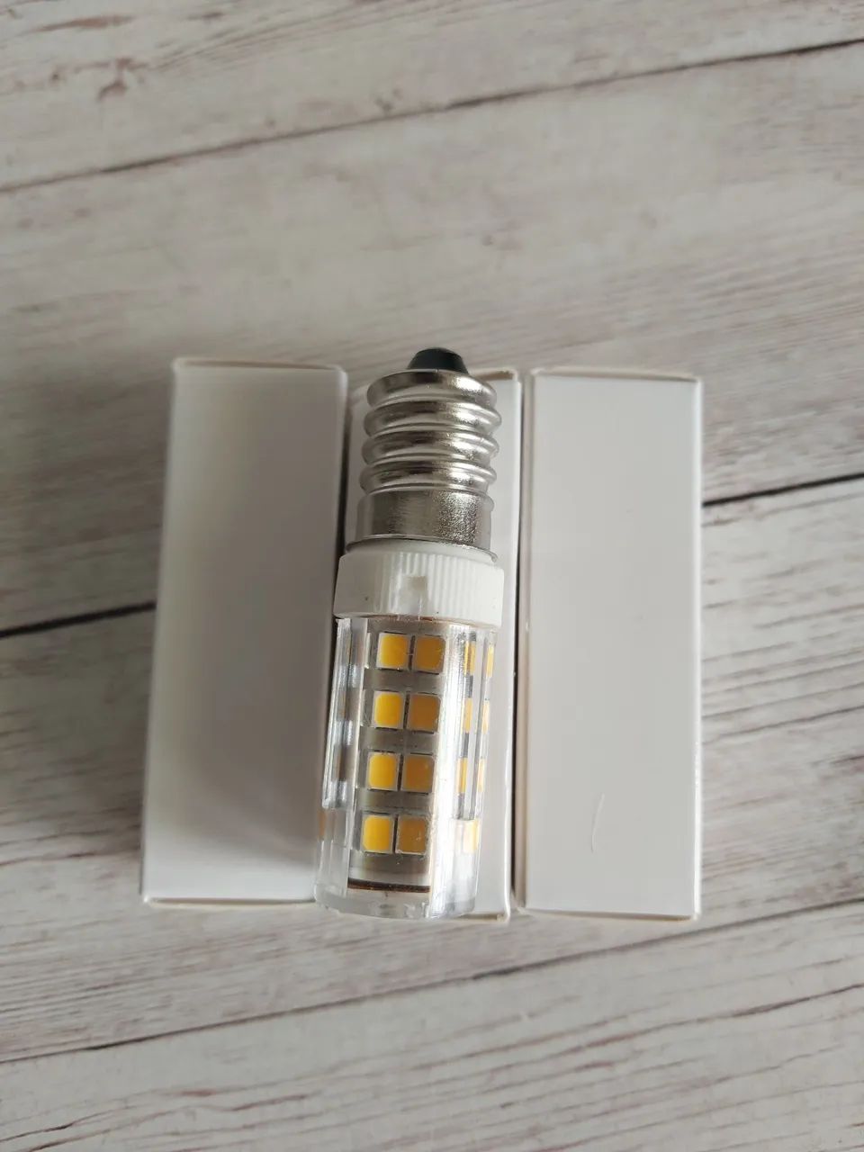 Kit 3 lâmpadas halopin led e14 5w lustres/ pendentes bivolt branco quente