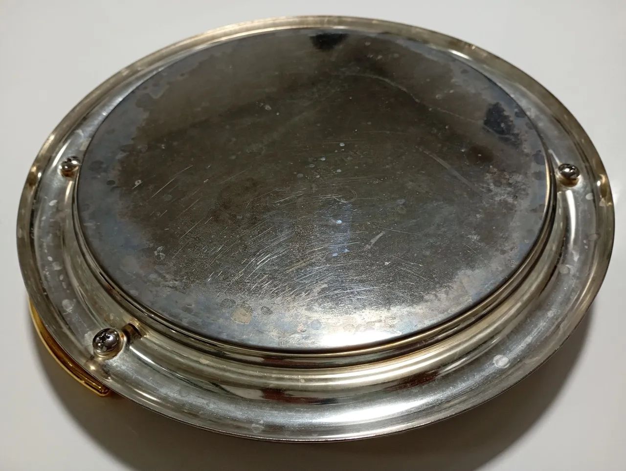 Bandeja de Metal com Alças Douradas kit - Foto 4