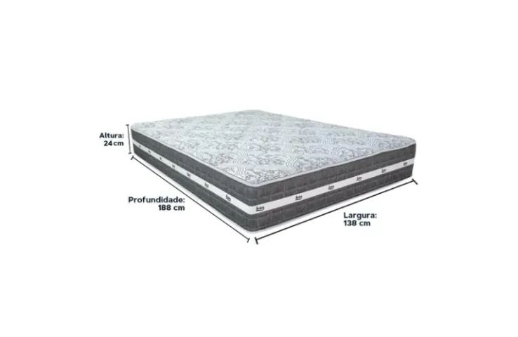 Colchão Casal Molas Ensacadas Black Graphite - Foto 2