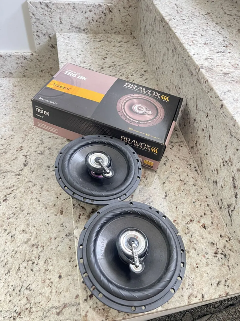 Alto-falantes Bravox TR6 BK Triaxial 6"