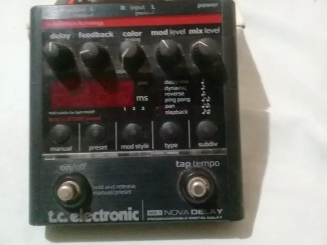 Pedal de delay tc nova delay profissional SEM FONTE - Foto 3