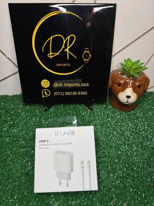 Carregador de Parede Inova 20W USB-C + Cano tipo c