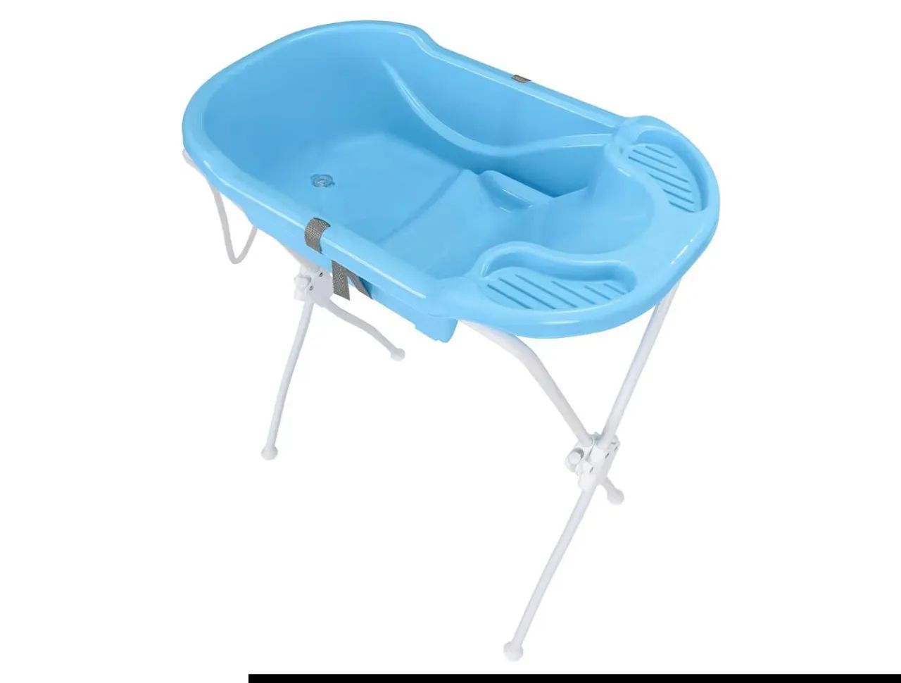 Banheira Ergonomica com Suporte, Tutti Baby, Azul<br> - Foto 3