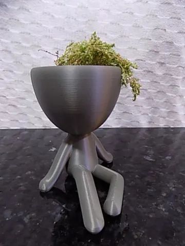 Mini Vasinho Bob Robert para Decoração vaso de plástico tamanho 11 cm - Foto 2