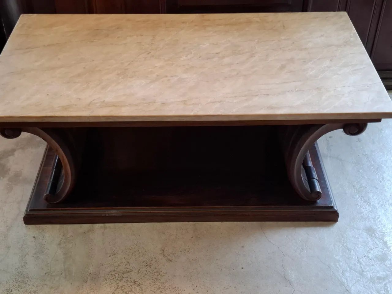 Mesa de Centro Jacarandá Mármore carrara - Foto 2