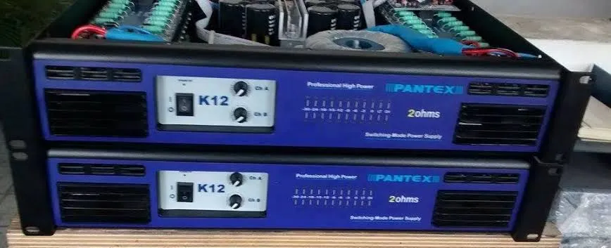 Amplificador de Potência Pantex K12 , 12.000w RMS, 2 ohms
