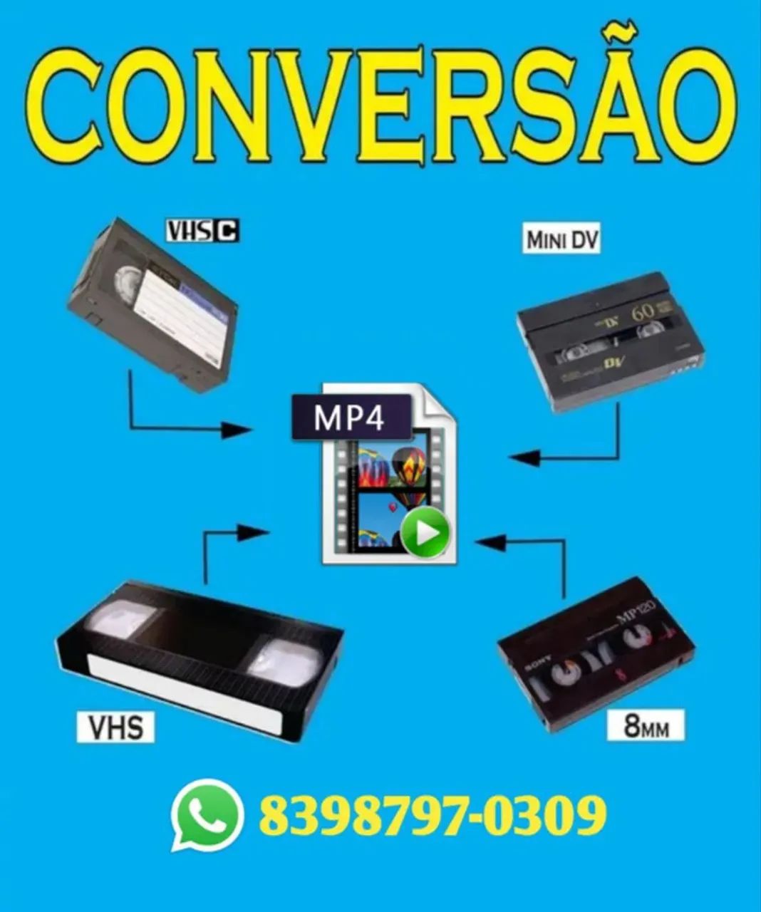 Digitalizamos Tudo Das Suas Fitinhas Para Sistemas Atuais. Leia a Descrição Desse Anuncio<