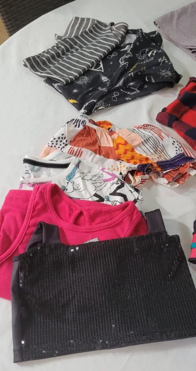 Roupas Infantis Desapego (Blusa, Calça, Short, Camiseta, Vestido) Tamanho 08 e 10 - Foto 6