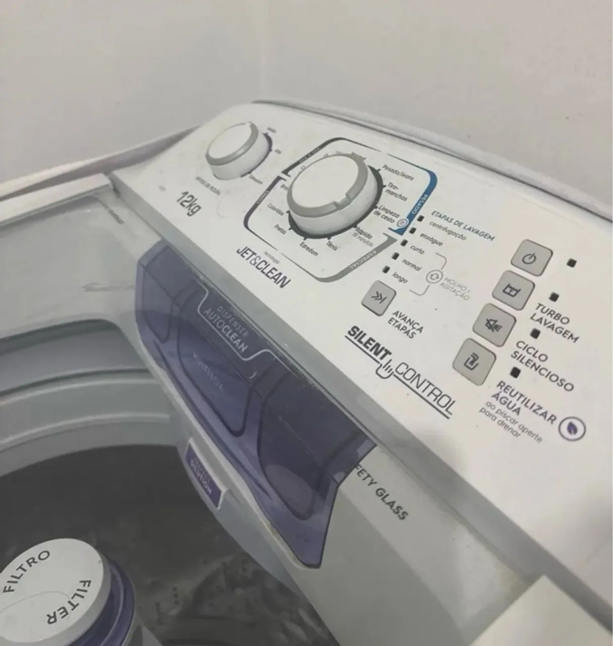 Máquina de Lavar Roupa 12kg - Semi-nova 