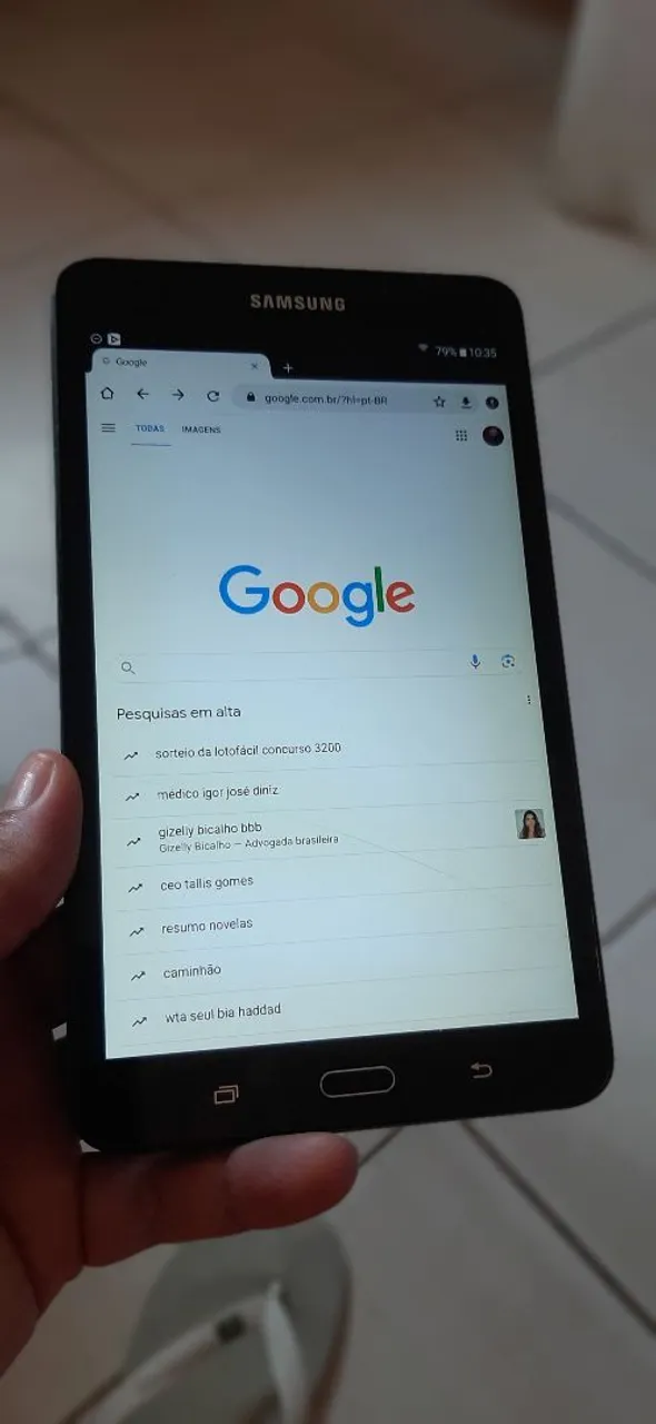 Tablet SamsungTablet Samsung Tab A6 8GB Memória 2GB RAM Android 5 Quadcore Cartão sd.<br>