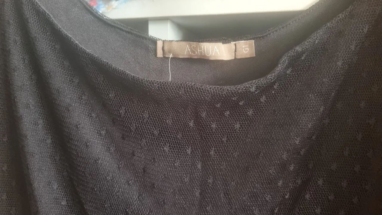 Vestido de renda preto Ashlua G1