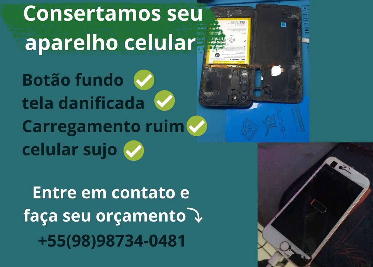 Assistência técnica, manutenção de celulares e tablets