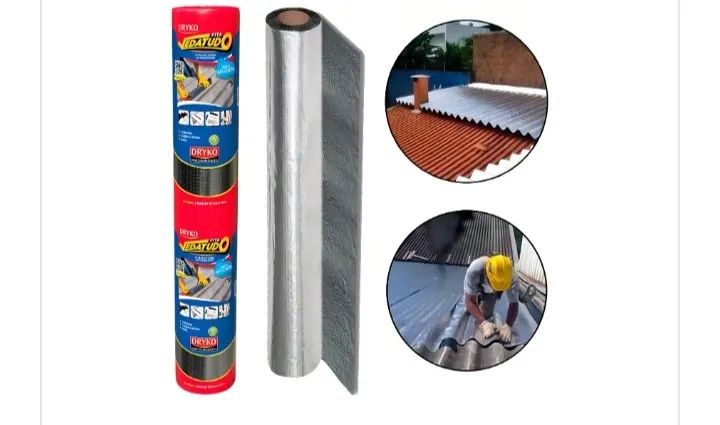 5 UNIDADES DE MANTA ALUMÍNIO DRYKO 90 CM X 10M