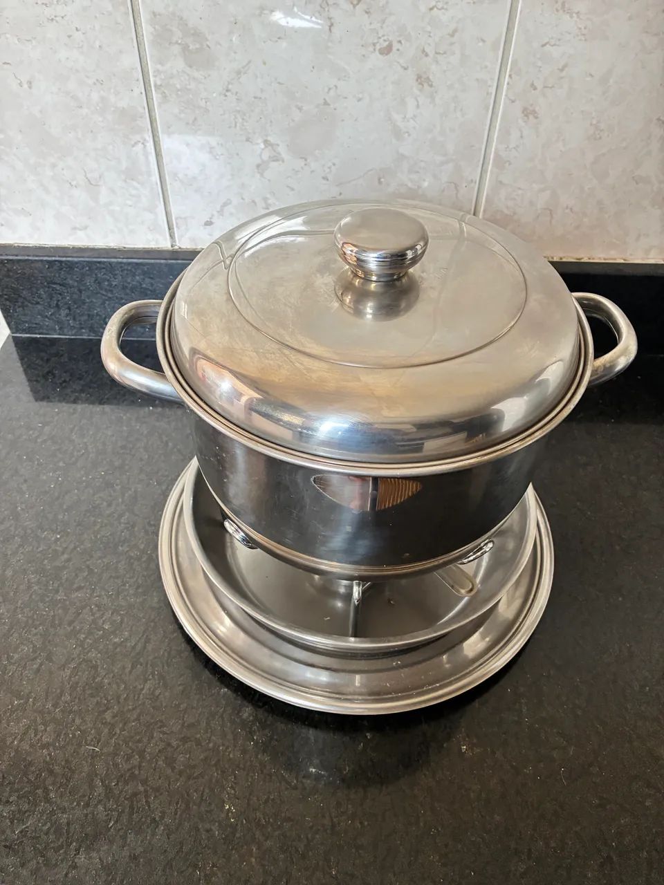 Rechaud Inox Brinox Redondo - 2 litros