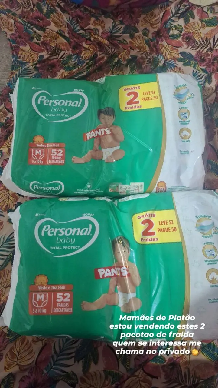 Fraldas Personal Baby Pants M - Leve 52 Pague 50