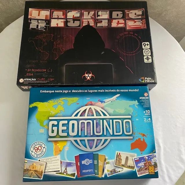 Jogos de Tabuleiro Hackers 10+ e Geomundo 9+