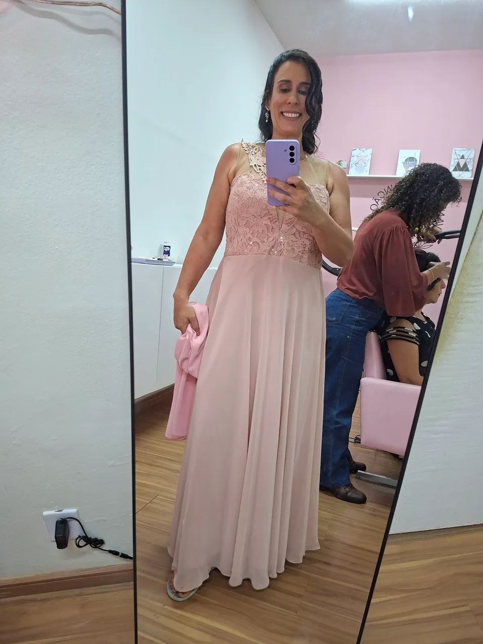 Vestido longo de festa 