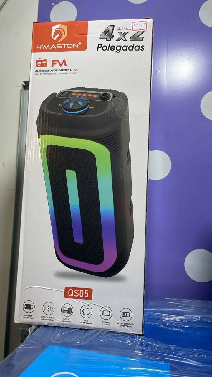 CAIXA DE SOM H´MASTON 4x2 QS05 150,00