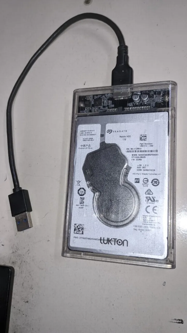 HD Externo Seagate 1TB - Funcionando Perfeitamente