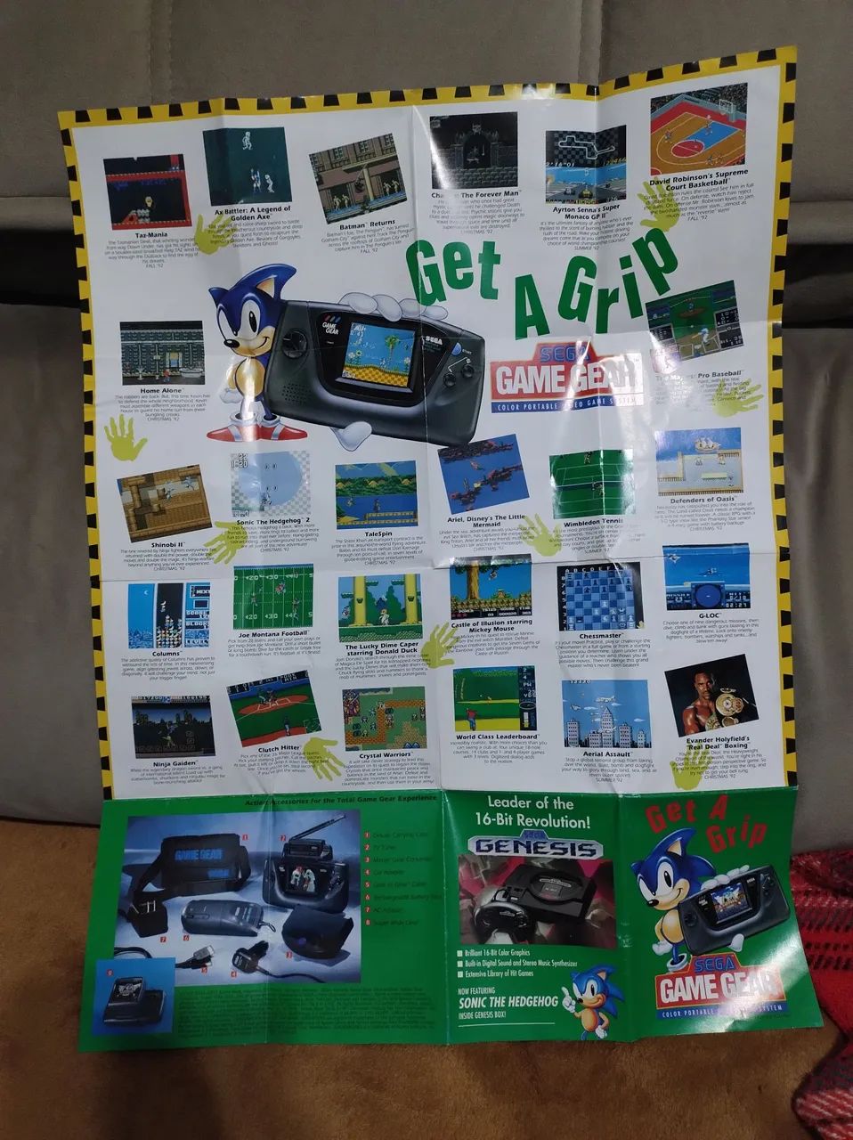 Poster do game gear sega original  - Foto 5