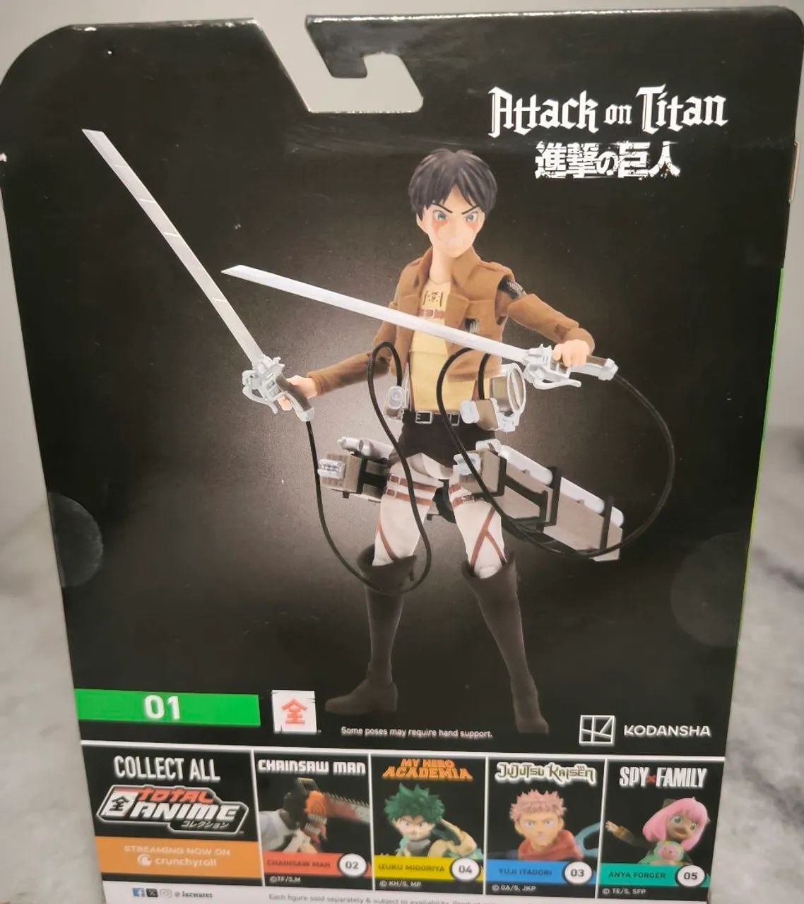 Attack on titan Eren Jaeger Total anime Lacrado original  - Foto 2