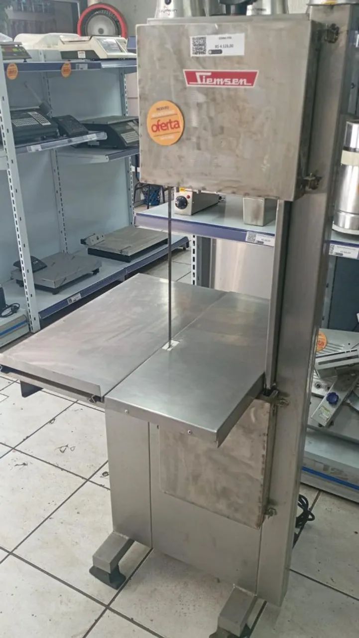 Serra Fita ind. de pé Siemsen p/ Açougue e Peixaria 
