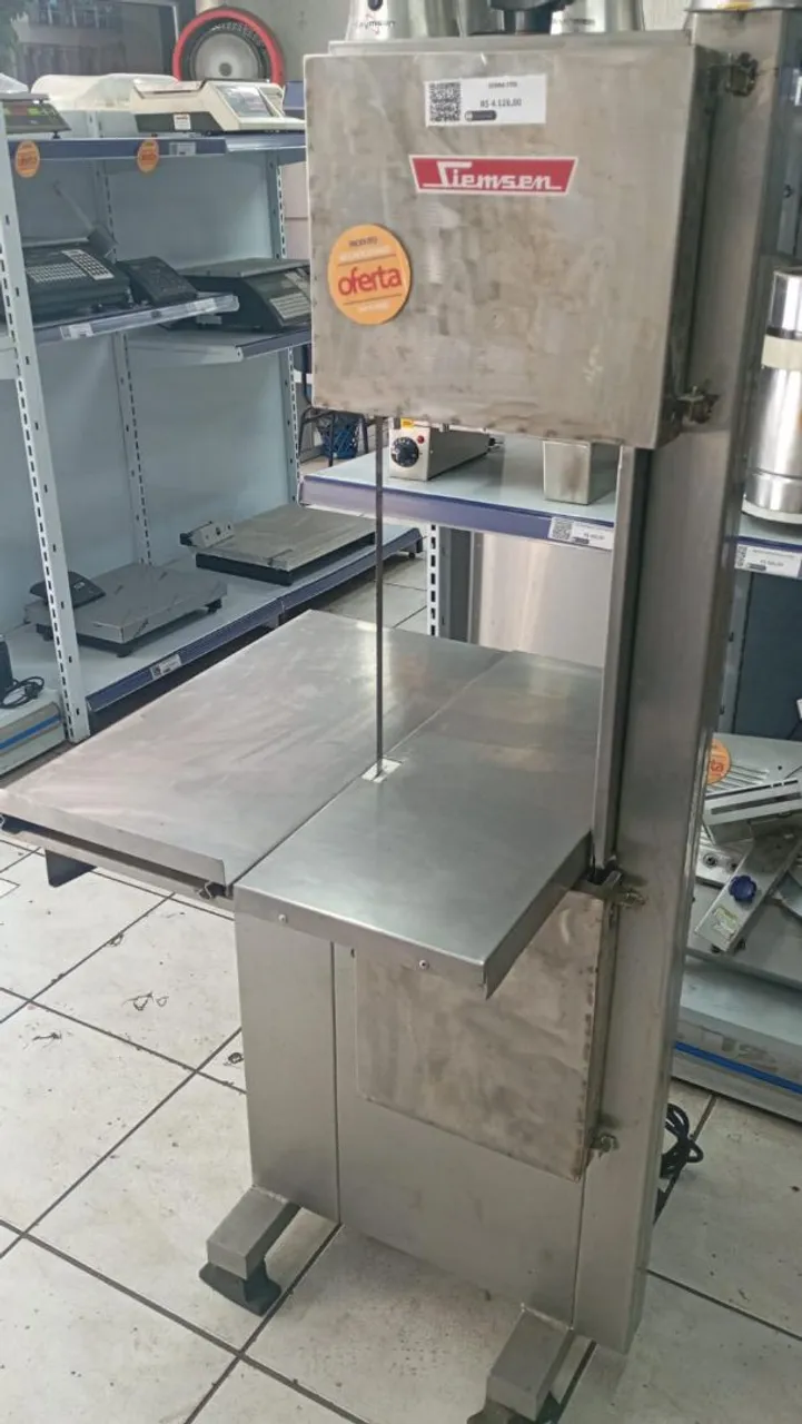 Serra Fita ind. de pé Siemsen p/ Açougue e Peixaria