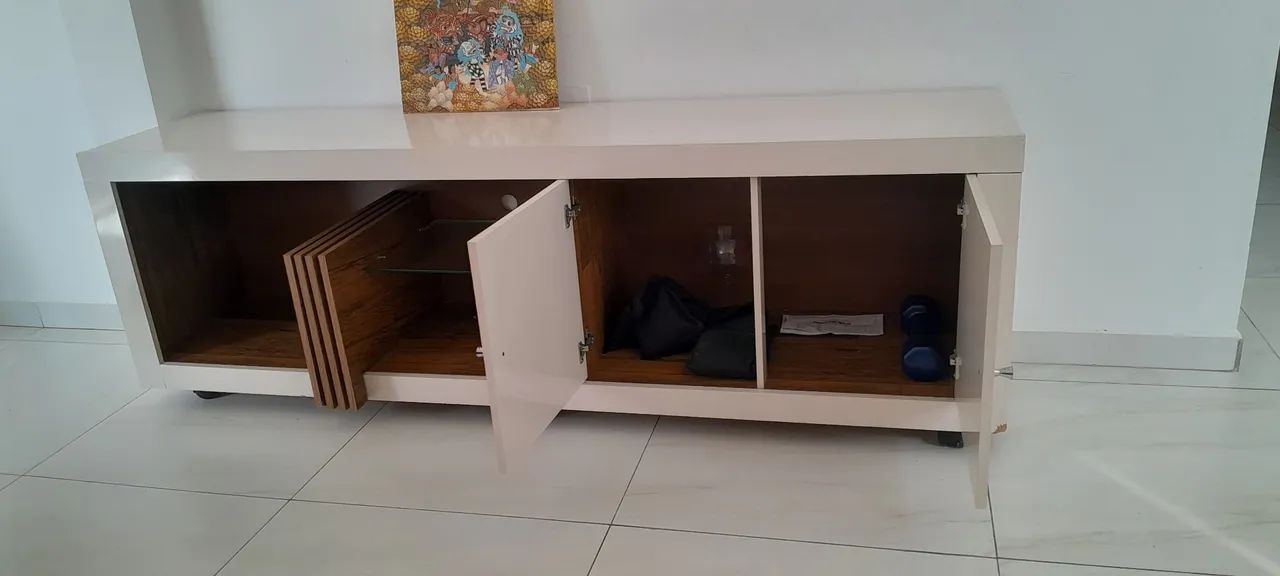 Rack Off-white 100% MDF com rodinhas. - Foto 2