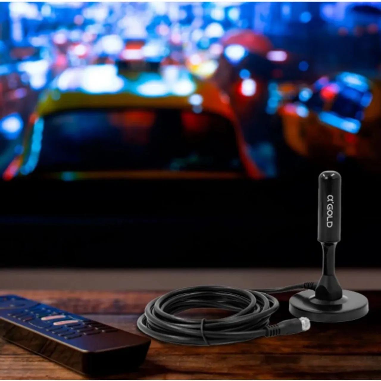 Antena Digital Interna HDTV com Base Magnética - Alta Sensibilidade - Foto 4