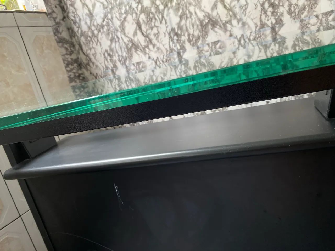 Mesa de vidro temperado (aceito negociações de preço) - Foto 4