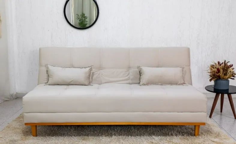 Sofá Cama 1,82 Linho DIVIDIMOS EM ATE 10 X SEM JUROS 