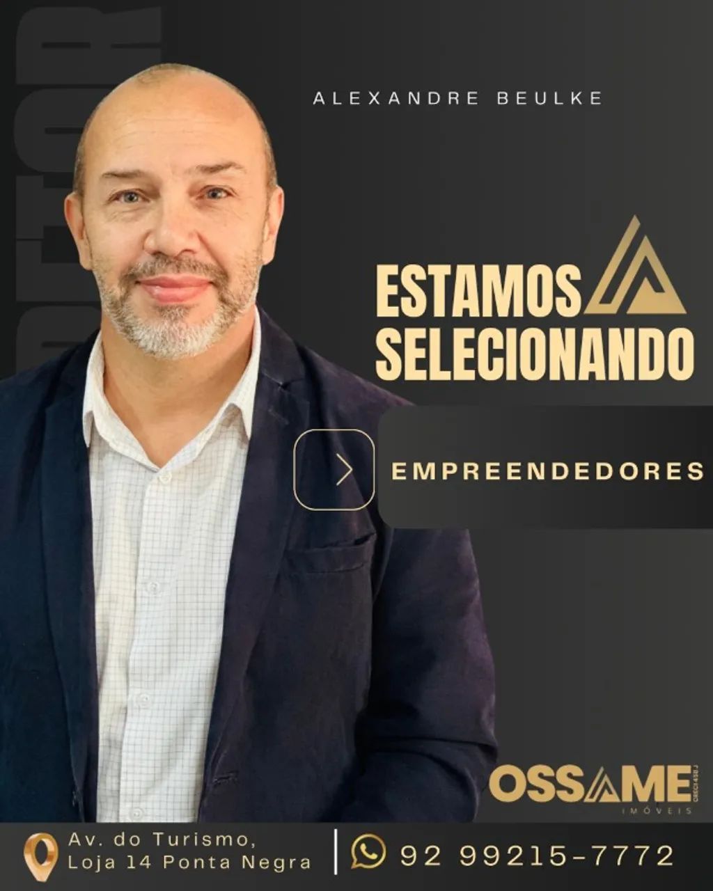 VAGAS PARA CORRETOR DE IMÓVEIS OU ANALISTA DE CRÉDITO