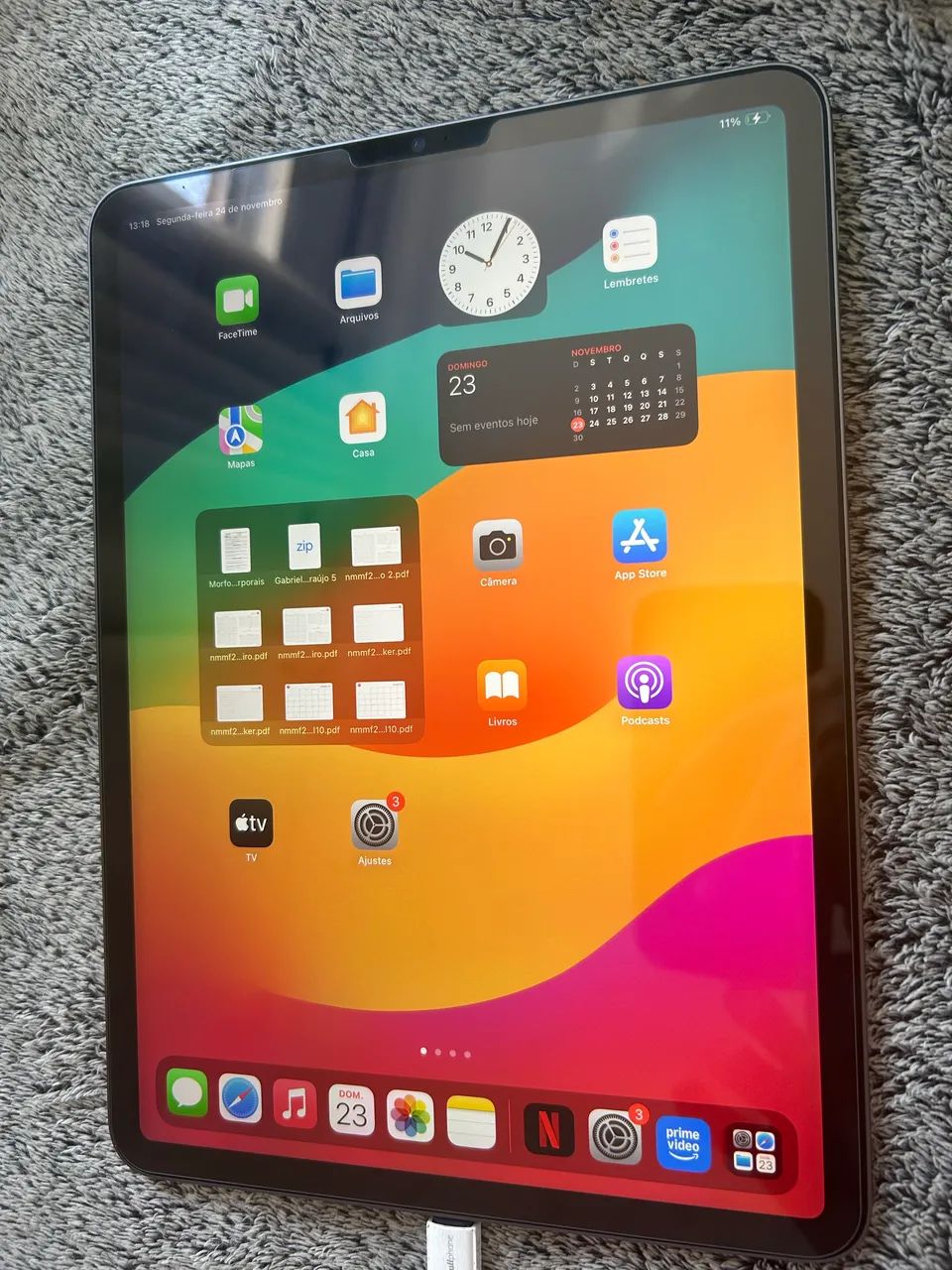 iPad Pro 11 pol, 3ª geração e Apple Pencil na caixa - Tablets e E