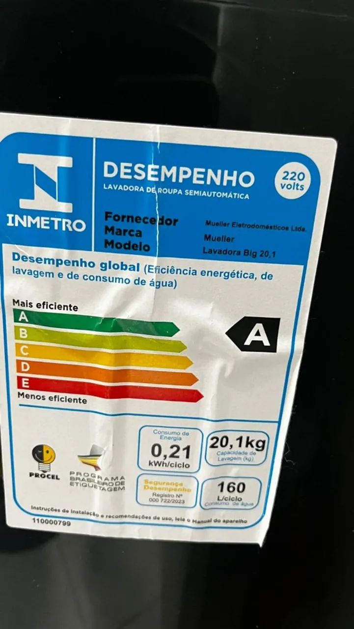 Máquina de lavar roupa 