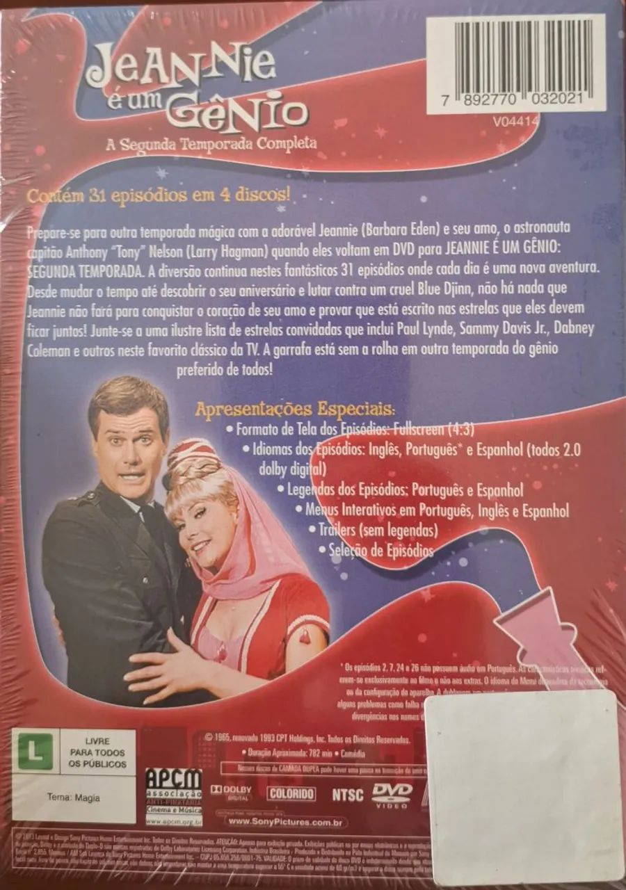 Dvd Jeannie é um gênio 2ª temporada. Lacrado - Foto 2