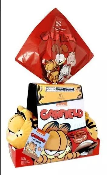 Ovo de Páscoa ao Leite Pantufa Garfield P 170g