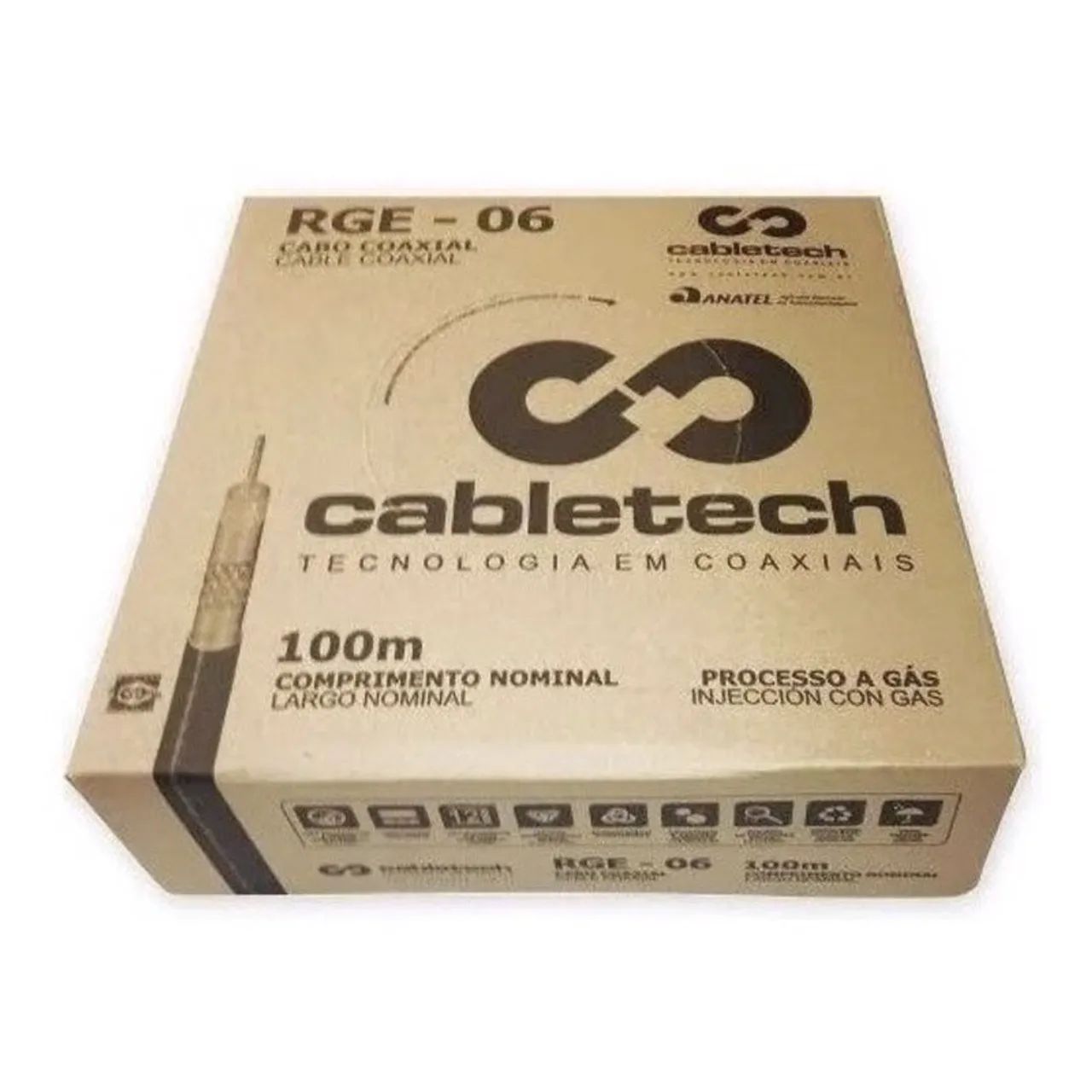Caixa de cabo coaxial RG6