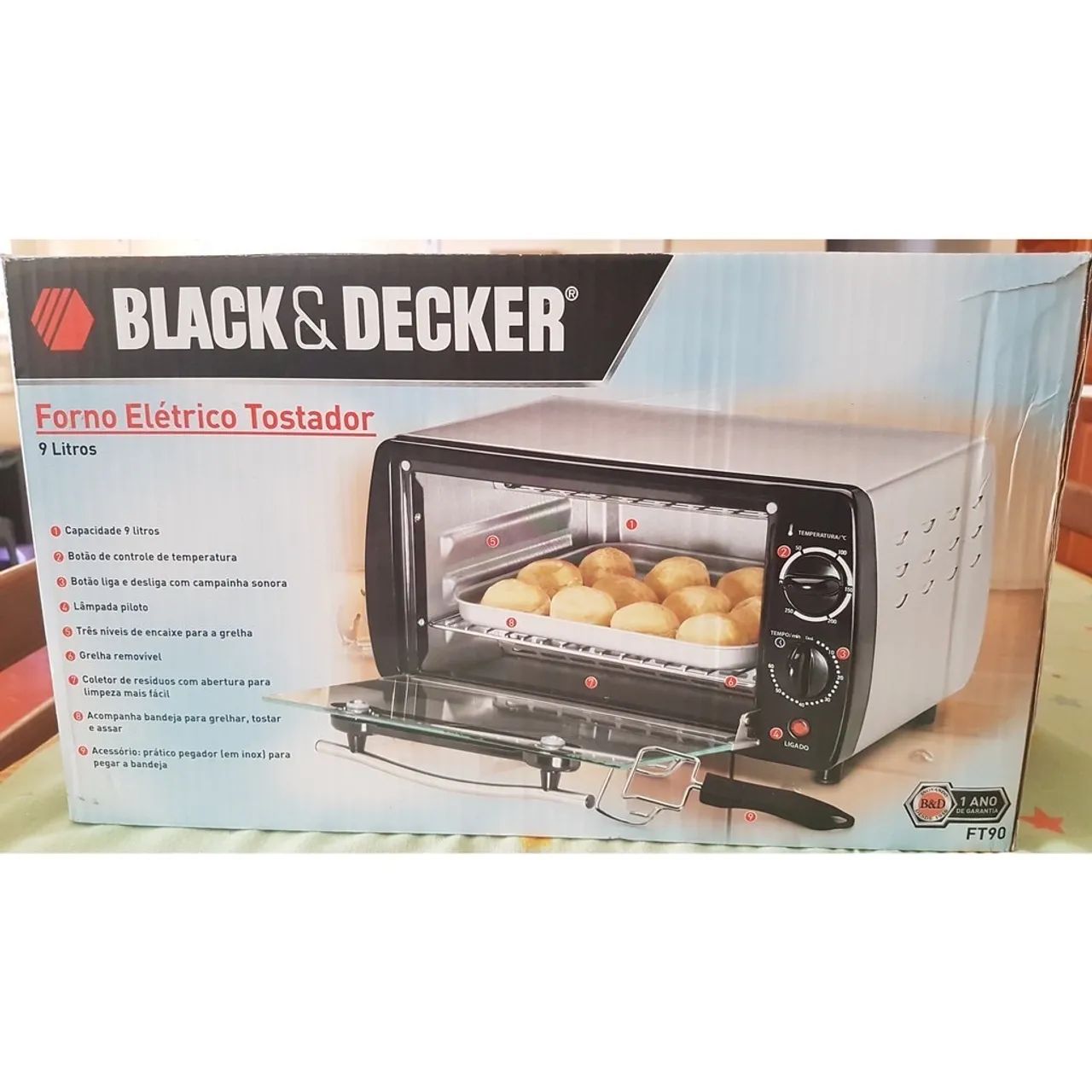 Black & Decker 9-Liter Electric Toaster Oven, 220V