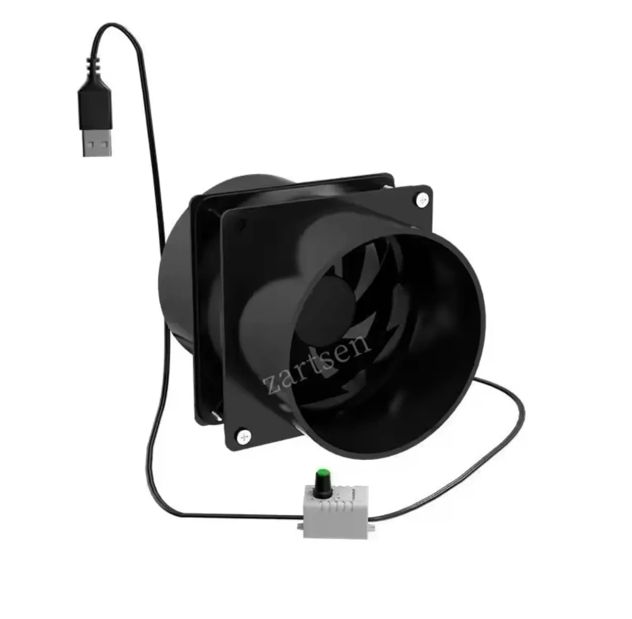 Exaustor 80mm Usb Com Dimmer 5 Velocidades Cultivo Indoor Coifa 15w grow  - Foto 3