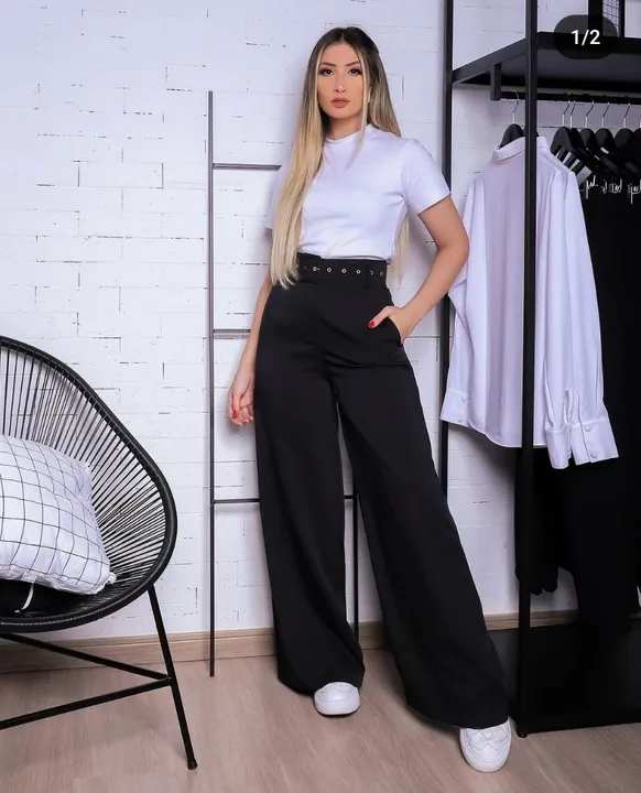 Calça alfaiataria pantalona