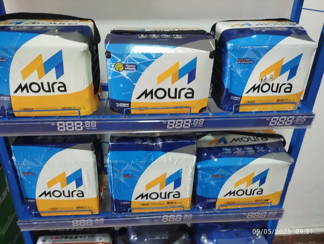 Baterias Moura e Cral  24 meses de garantia - Bateria Nova Lacrada 