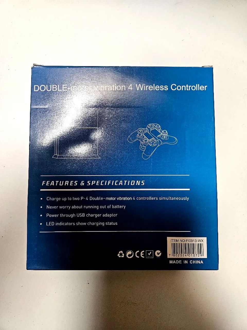 Controle dual stock 4 playstation usb com som e ext - Foto 3